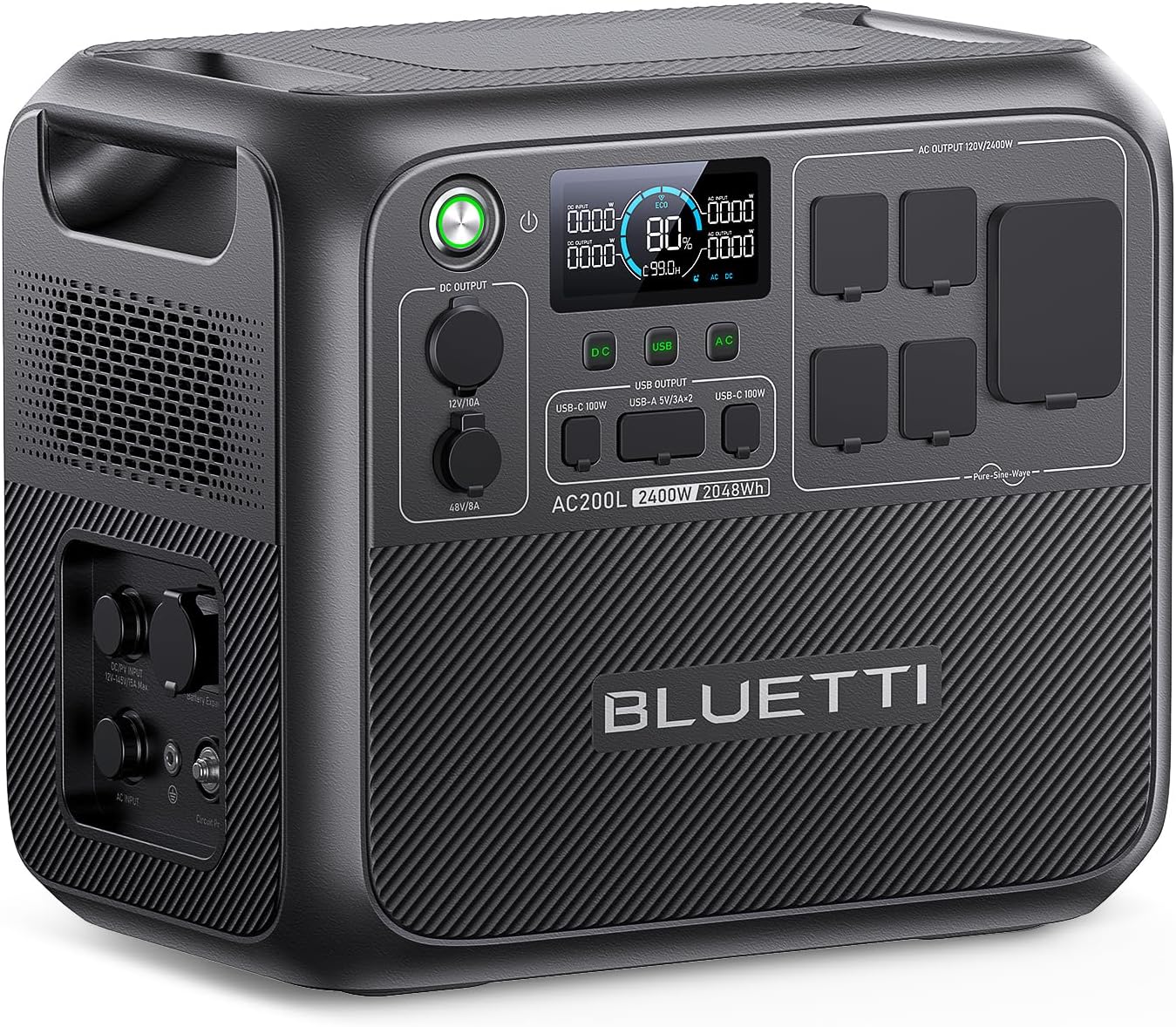 BLUETTI AC200L Portable Power Station, 2048Wh